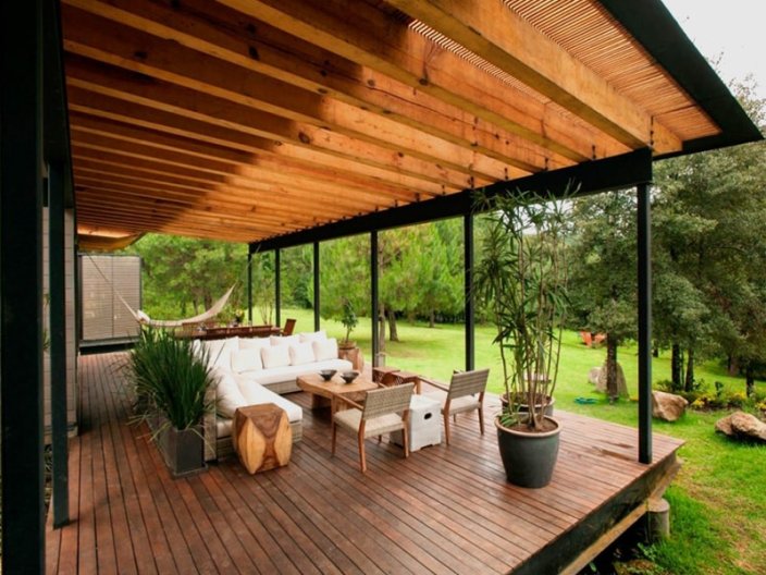 تراس‌های چوبی